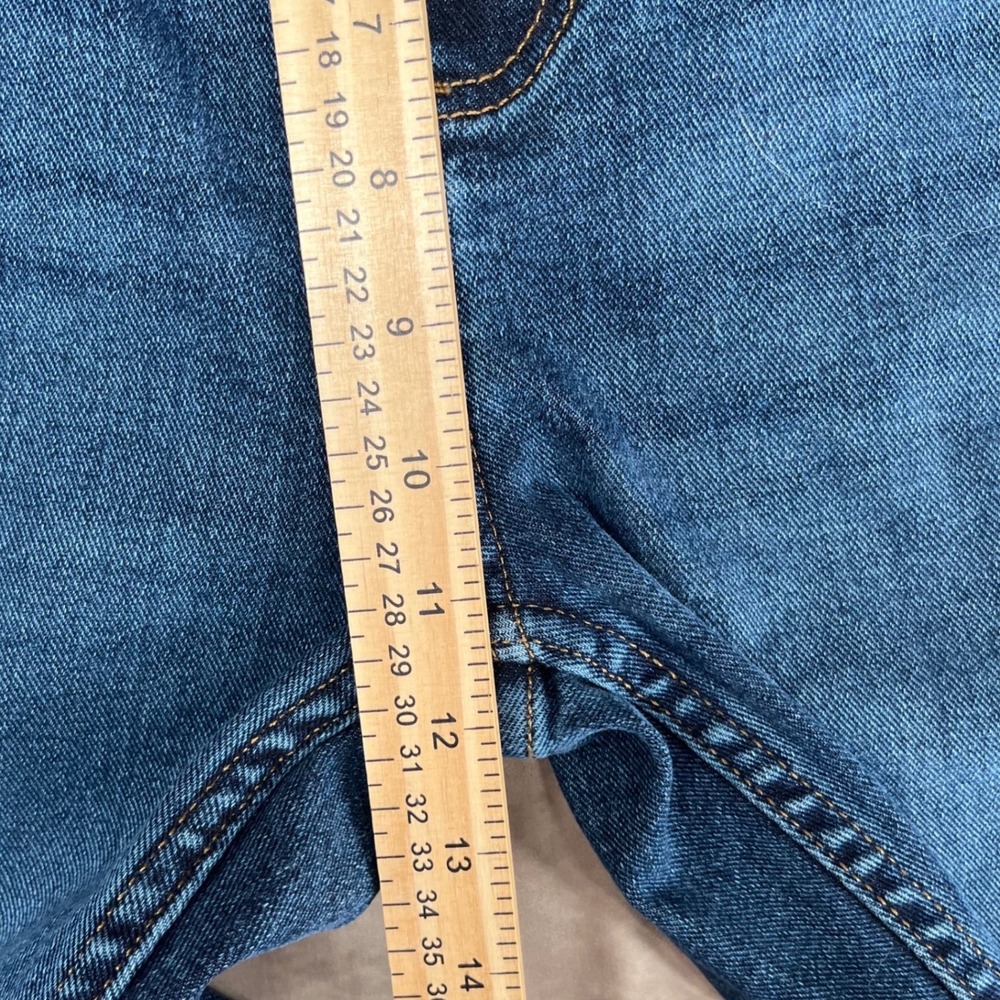 Lee Heritage Flare Jeans Womens 10 Blue High Rise Slim Fit Y2K - Picture 8 of 8
